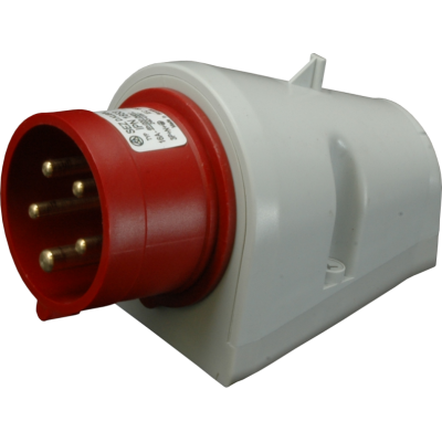 Wall mounted plug 16A 5P IP44 (IPN 1653)